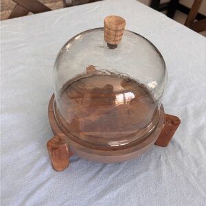 Wood and Glass Cheese Dome